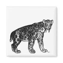 Sabertooth!! Smilodon Magnet magnets