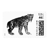 Sabertooth!! Smilodon Postage Stamp stamps