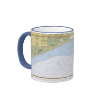 Sabine Bank Texas Nautical Chart Mug