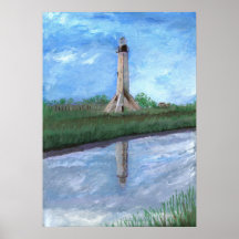 Sabine Pass Lighthouse, Louisiana Posters
