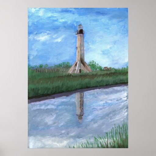 Sabine Pass Lighthouse, Louisiana Posters