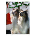 Sable Rough Collie Christmas Gifts Business Cards