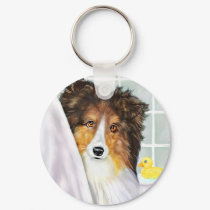 Sable Sheltie Bath keychains