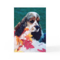 Sable white Cocker Spaniel cards