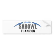 SABOWL CHAMPION Bumper Sticker