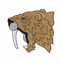 Sabre-tooth Tiger embroidered shirts by ZazzleEmbroidery Sabre-tooth Tiger embroidered shirts