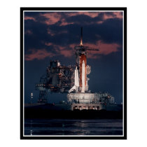 Sace Shuttle at night posters by Digital Sace Shuttle at night posters