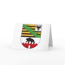 Sachsen Anhalt Coat of Arms Greeting Card by FlagTshirts Sachsen Anhalt Coat of Arms Greeting Card