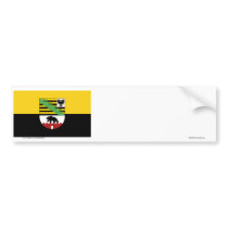 Sachsen-Anhalt Flag bumper stickers by Vexillophile Sachsen-Anhalt Flag bumper stickers