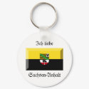 Sachsen-Anhalt Flag Gem keychains by Vexillophile Sachsen-Anhalt Flag Gem keychains