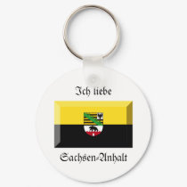Sachsen-Anhalt Flag Gem keychains by Vexillophile Sachsen-Anhalt Flag Gem keychains