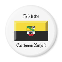 Sachsen-Anhalt Flag Gem magnets by Vexillophile Sachsen-Anhalt Flag Gem magnets