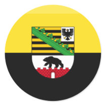 Sachsen-Anhalt Flag Gem stickers by Vexillophile Sachsen-Anhalt Flag Gem stickers