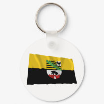 Sachsen-Anhalt Flag keychains by Vexillophile Sachsen-Anhalt Flag keychains