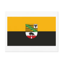 Sachsen Anhalt Flag Postcard