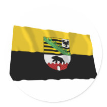Sachsen-Anhalt Flag stickers by Vexillophile Sachsen-Anhalt Flag stickers
