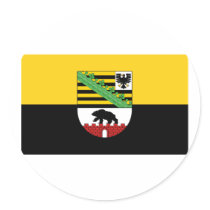 Sachsen-Anhalt Flag stickers by Vexillophile Sachsen-Anhalt Flag stickers