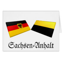 Sachsen-Anhalt, Germany Flag Tiles cards by Vexillophile Sachsen-Anhalt, Germany Flag Tiles cards