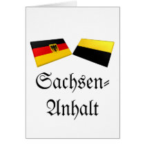 Sachsen-Anhalt, Germany Flag Tiles cards by Vexillophile Sachsen-Anhalt, Germany Flag Tiles cards