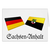 Sachsen-Anhalt, Germany Flag Tiles cards by Vexillophile Sachsen-Anhalt, Germany Flag Tiles cards