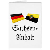 Sachsen-Anhalt, Germany Flag Tiles cards by Vexillophile Sachsen-Anhalt, Germany Flag Tiles cards