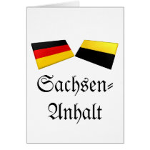 Sachsen-Anhalt, Germany Flag Tiles cards by Vexillophile Sachsen-Anhalt, Germany Flag Tiles cards