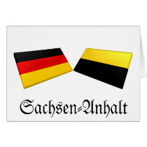 Sachsen-Anhalt, Germany Flag Tiles cards by Vexillophile Sachsen-Anhalt, Germany Flag Tiles cards