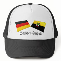Sachsen-Anhalt, Germany Flag Tiles hats by Vexillophile Sachsen-Anhalt, Germany Flag Tiles hats