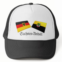 Sachsen-Anhalt, Germany Flag Tiles hats by Vexillophile Sachsen-Anhalt, Germany Flag Tiles hats