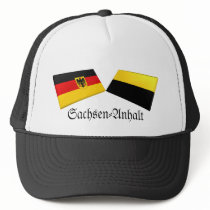 Sachsen-Anhalt, Germany Flag Tiles hats by Vexillophile Sachsen-Anhalt, Germany Flag Tiles hats