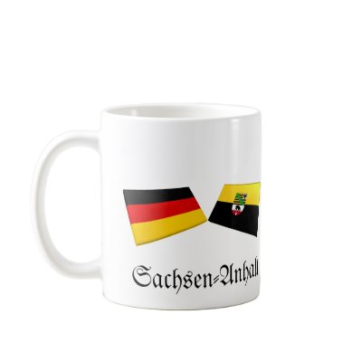 Sachsen-Anhalt, Germany Flag Tiles Coffee Mugs by Vexillophile