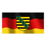 Sachsen coat of arms custom photo card