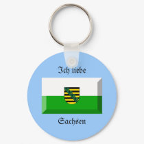 Sachsen Flag Gem keychains by Vexillophile Sachsen Flag Gem keychains