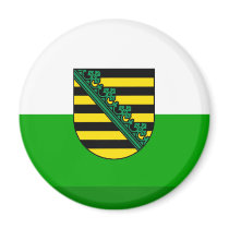 Sachsen Flag Gem magnets by Vexillophile Sachsen Flag Gem magnets