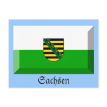 Sachsen Flag Gem postcards by Vexillophile Sachsen Flag Gem postcards