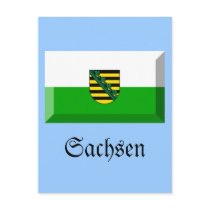 Sachsen Flag Gem postcards by Vexillophile Sachsen Flag Gem postcards