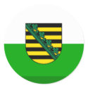 Sachsen Flag Gem stickers by Vexillophile Sachsen Flag Gem stickers