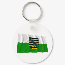 Sachsen Flag keychains by Vexillophile Sachsen Flag keychains