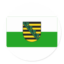 Sachsen Flag stickers by Vexillophile Sachsen Flag stickers