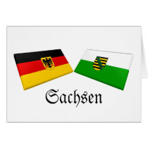 Sachsen, Germany Flag Tiles cards by Vexillophile Sachsen, Germany Flag Tiles cards