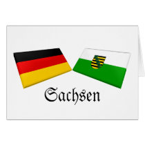 Sachsen, Germany Flag Tiles cards by Vexillophile Sachsen, Germany Flag Tiles cards