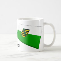 Sachsen, Germany Flag Tiles Mug