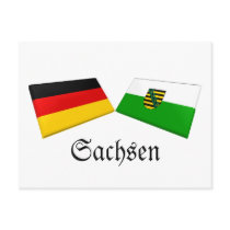 Sachsen, Germany Flag Tiles postcards by Vexillophile Sachsen, Germany Flag Tiles postcards