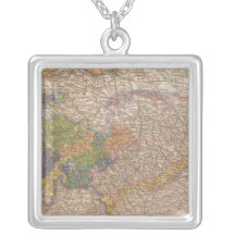 Sachsen, Thuringische Staaten Atlas Map Necklaces