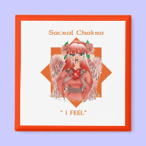 Sacral Chakra Angel Magnet magnets