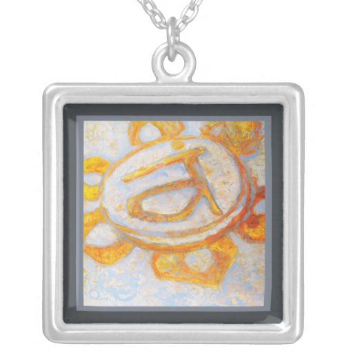 Sacral Chakra necklace with border