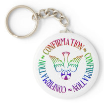 Sacrament of Confirmation - Descent of Holy Spirit Keychain