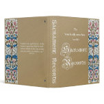 Sacrament Records 1" Binder