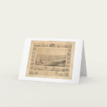 Sacramento, CA. Panoramic Map 1857 (0066A) cards