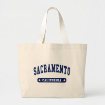 Sacramento California College Style tee shirts Canvas Bag